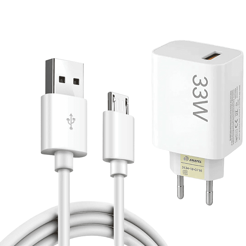 CARREGADOR LEHMOX CABO MICRO 33W